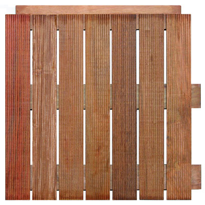 Mattonella in legno Ipè per decking